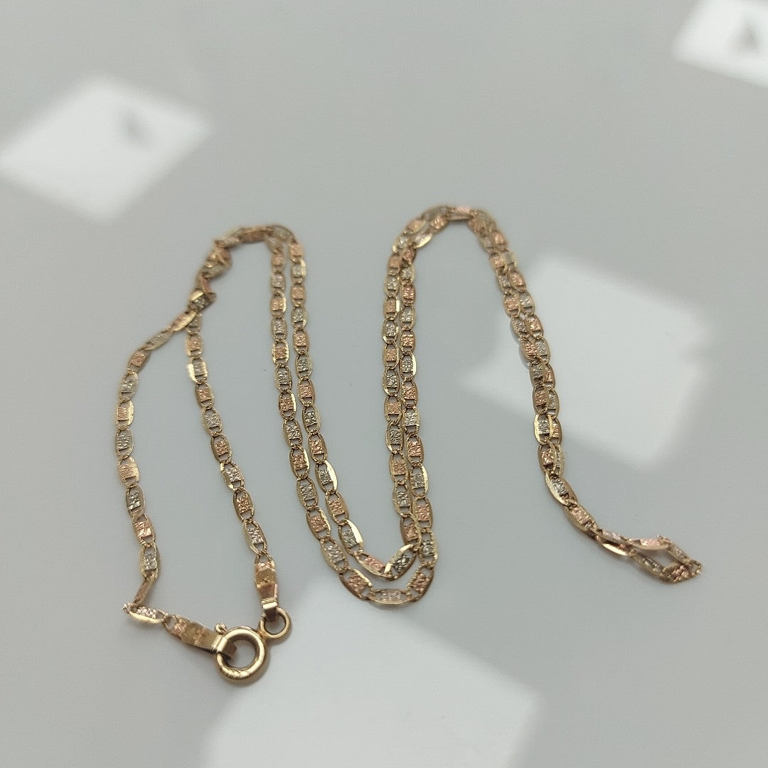 CADENA ORO COMBINADO 14 K 2,50 GRMS (SEMINUEVO)