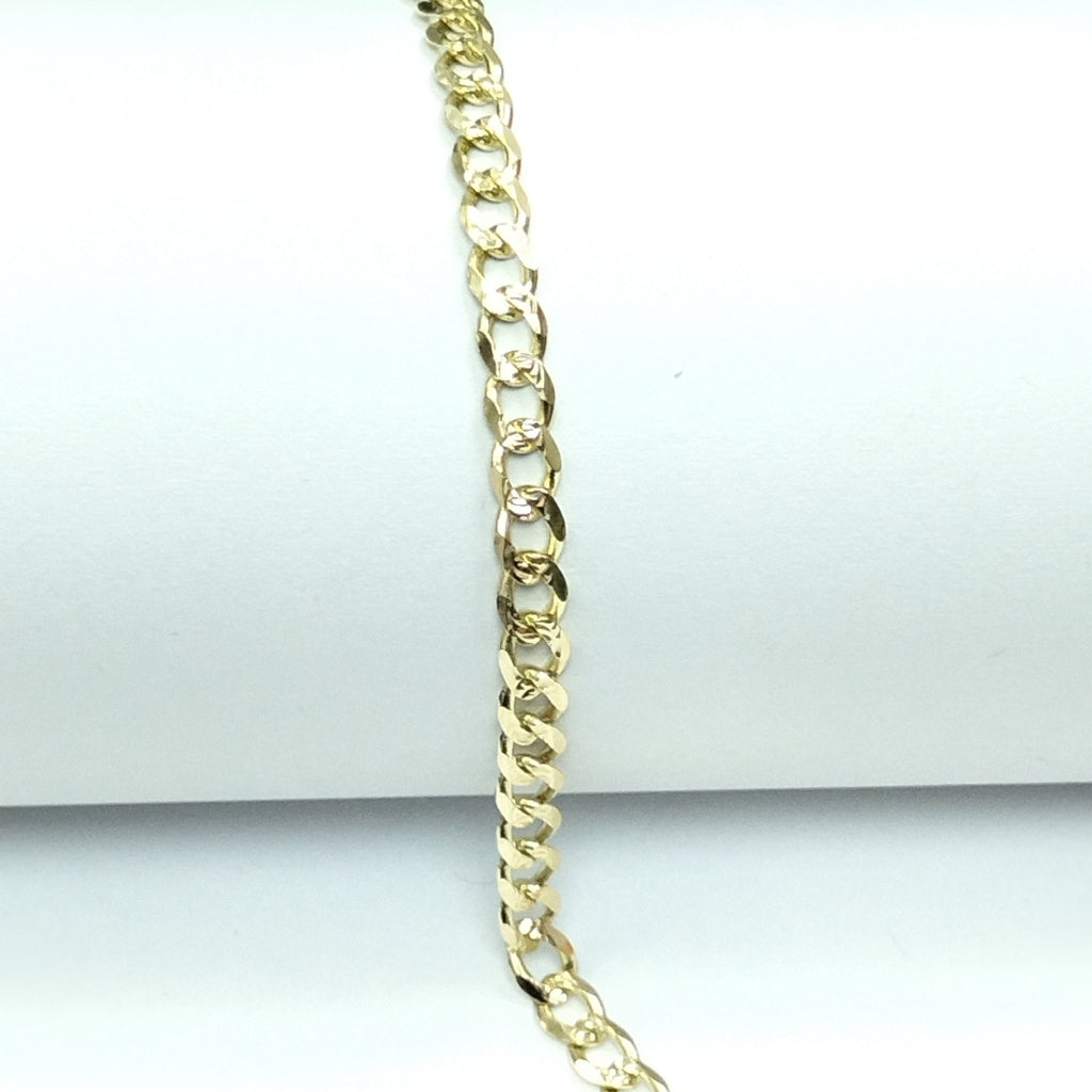 PULSERAS BARBADA ORO 14K 18 CM 4.5 GR (NUEVO)