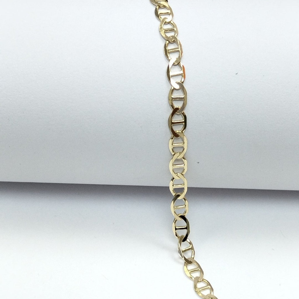PULSERAS TEJIDO MARINERA ORO 14K 18 CM 2.9 GR (NUEVO)