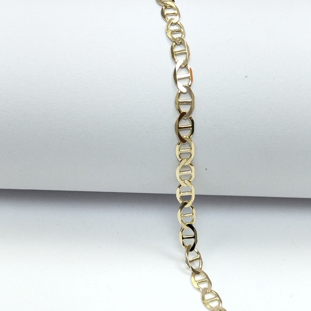 PULSERAS TEJIDO MARINERA ORO 14K 18 CM 2.9 GR (NUEVO)