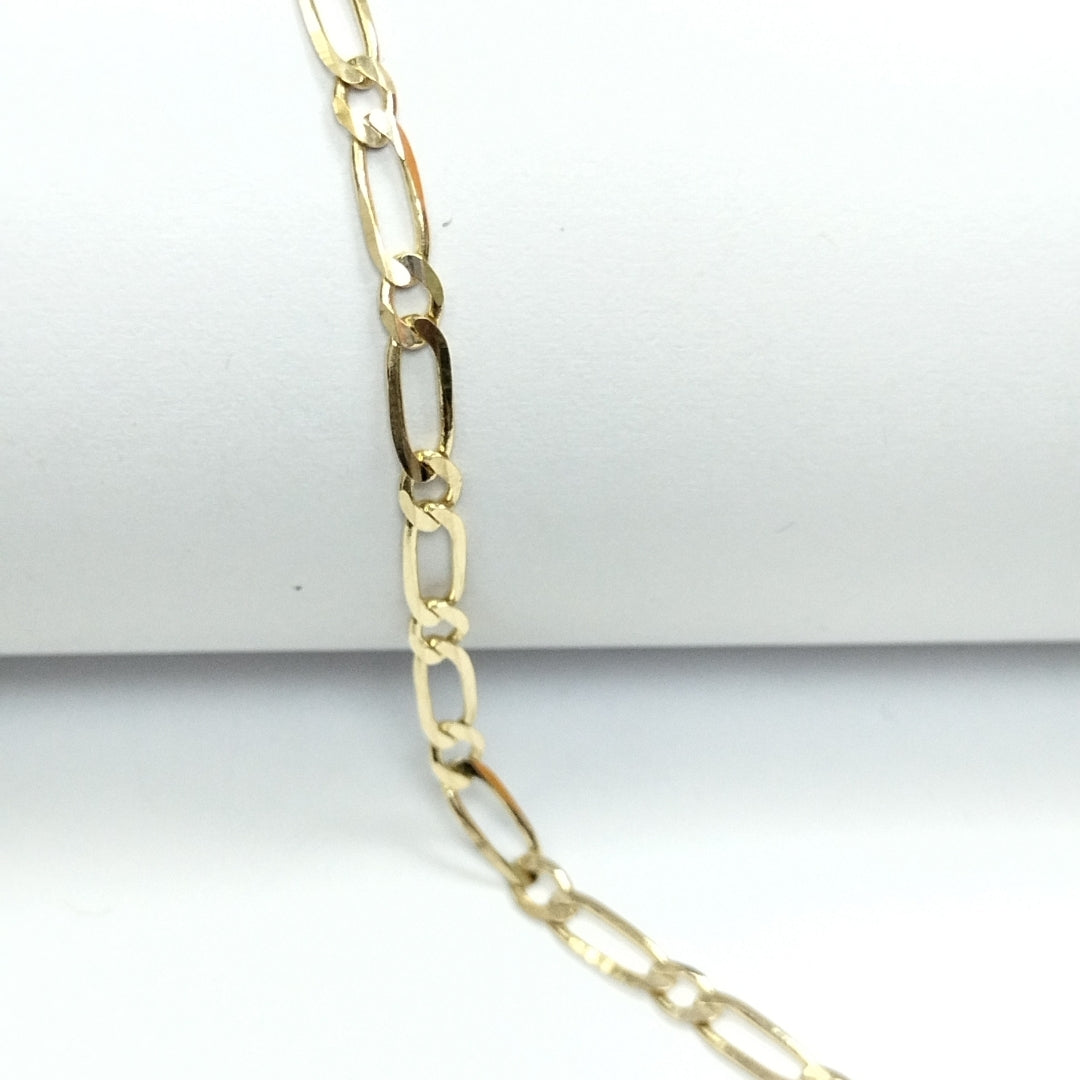 PULSERAS TEJIDO ESLABONES ORO 14K 18 CM 3.1 GR (NUEVO)