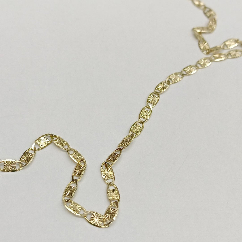 CADENAS TEJIDO GUCHI ORO 14K 55 CM 7.1 GR (NUEVO)