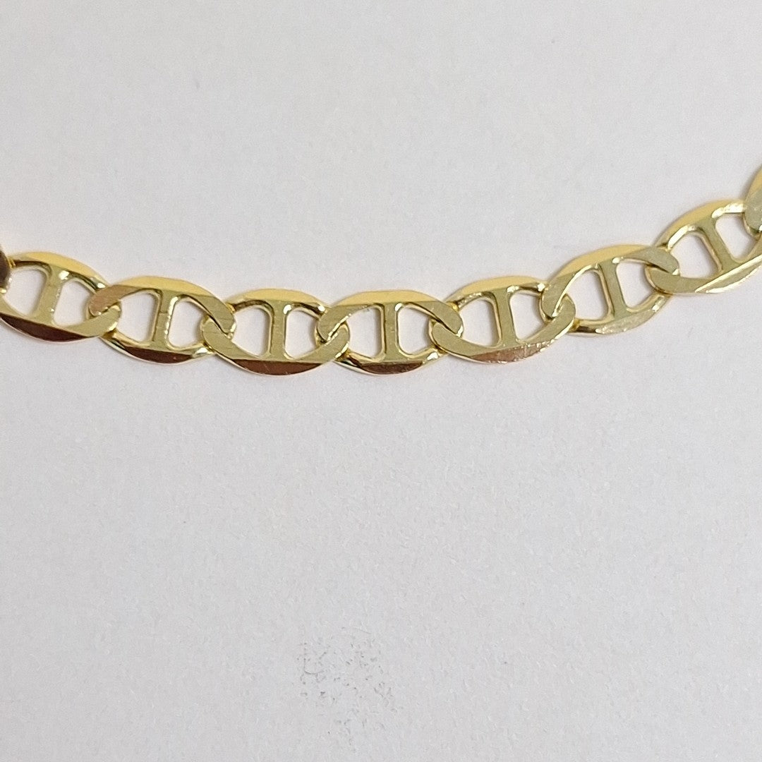 PULSERAS TEJIDO MARINERA ORO 14K 16 CM 2.9 GR (NUEVO)