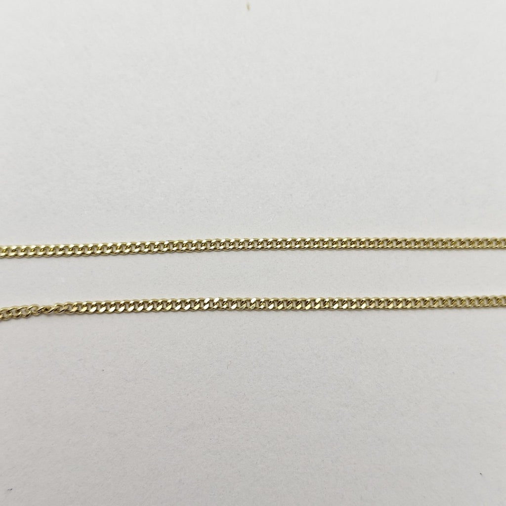 CADENAS TEJIDO BARBADA ORO 10K 55 CM 3 GR (NUEVO)