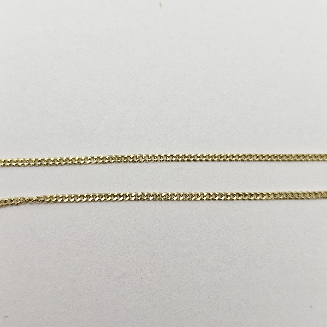 CADENAS TEJIDO BARBADA ORO 10K 55 CM 3 GR (NUEVO)