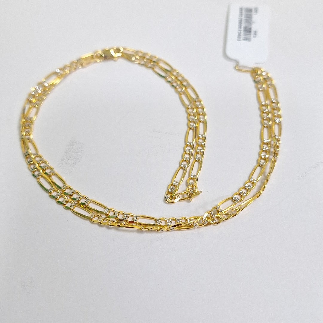 CADENAS 3X1 DIAMANTADA ORO 14K 55 CM 8.5 GR (NUEVO)