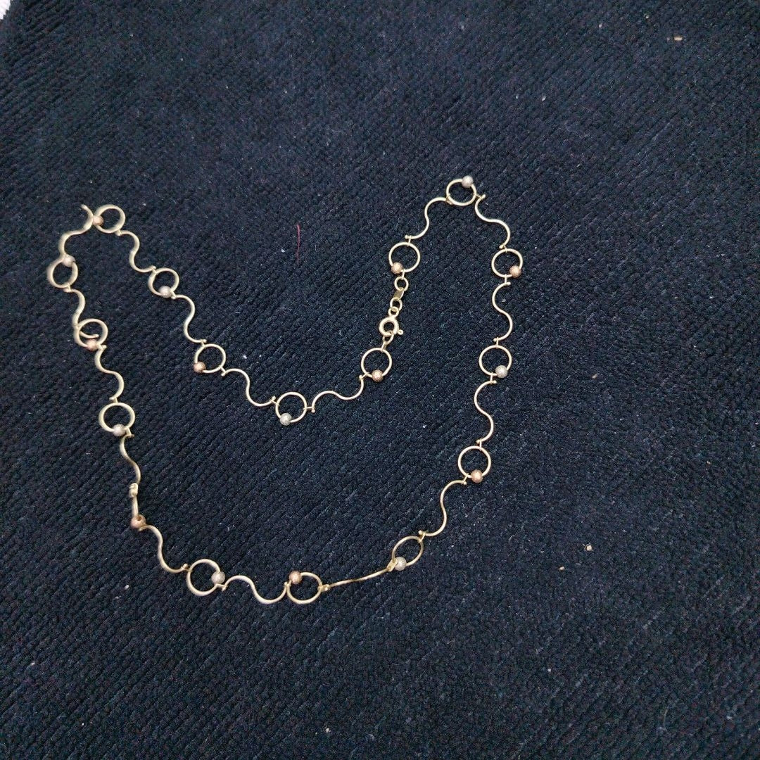COLLAR ORO COMBINADO 10 K 4.8 GRMS (SEMINUEVO)