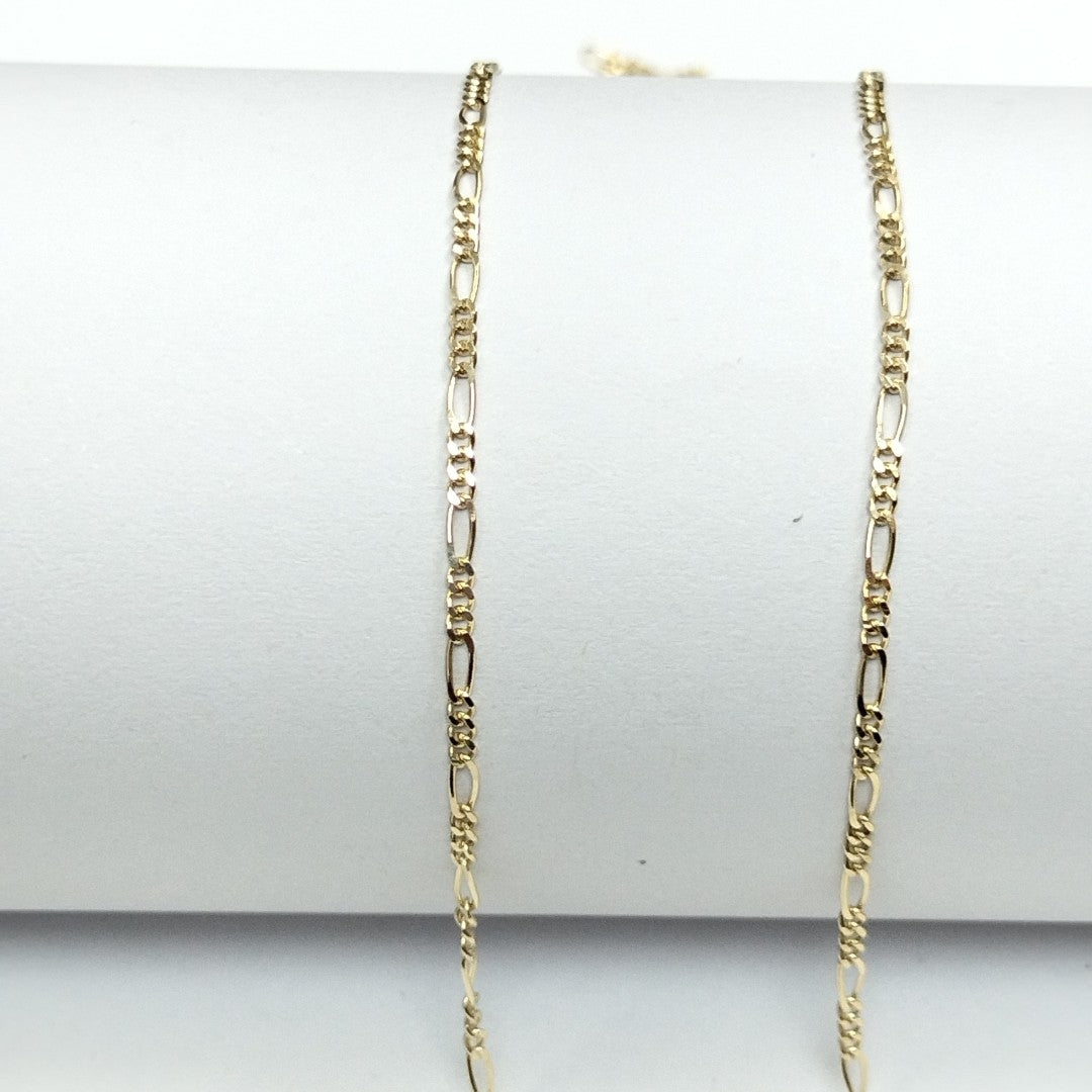 CADENAS TEJIDO 3X1 ORO 14K 55 CM 2.6 GR (NUEVO)