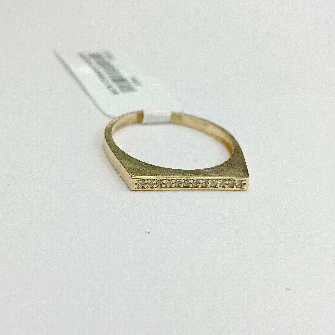 ANILLOS C/CIRCONIA ORO 10K TALLA 9 1.9 GR (NUEVO)