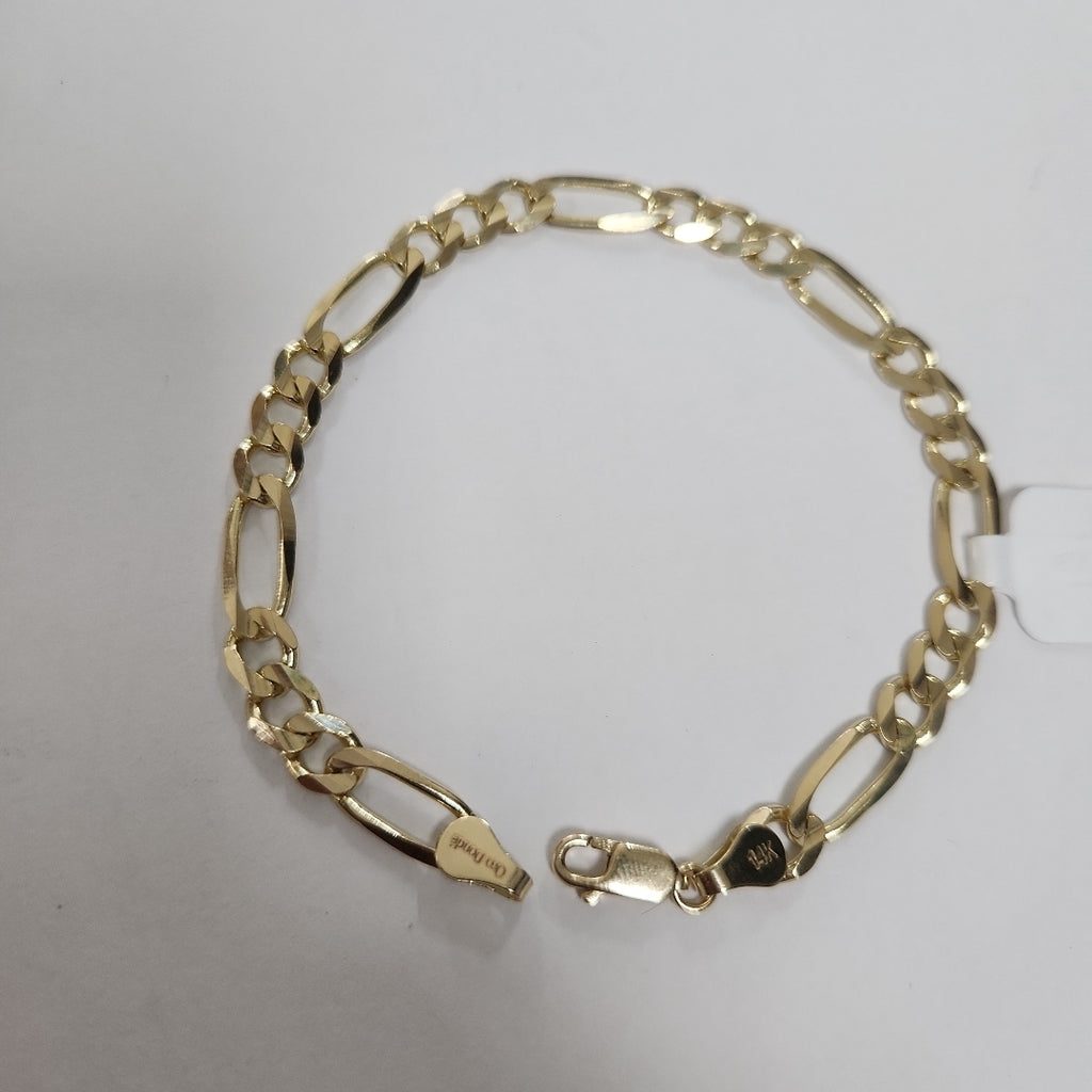 PULSERAS TEJIDO 3X1 ORO 14K 21 CM 9.9 GR (NUEVO)