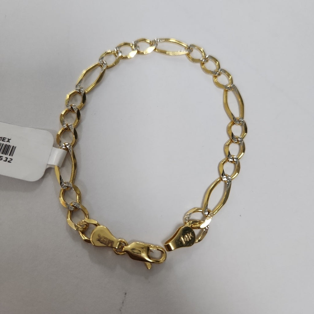 PULSERAS TEJIDO 3X1 ORO 14K 18 CM 6 GR (NUEVO)