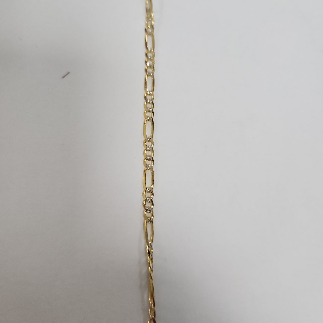 CADENAS 3X1 DIAMANTADA ORO 14K 55 CM 8.5 GR (NUEVO)