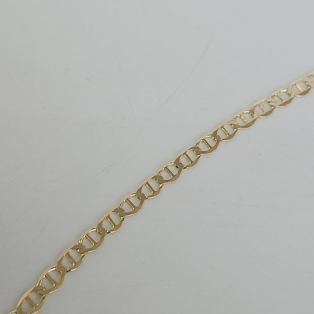 PULSERAS TEJIDO MARINERA ORO 14K 21 CM 3.4 GR (NUEVO)