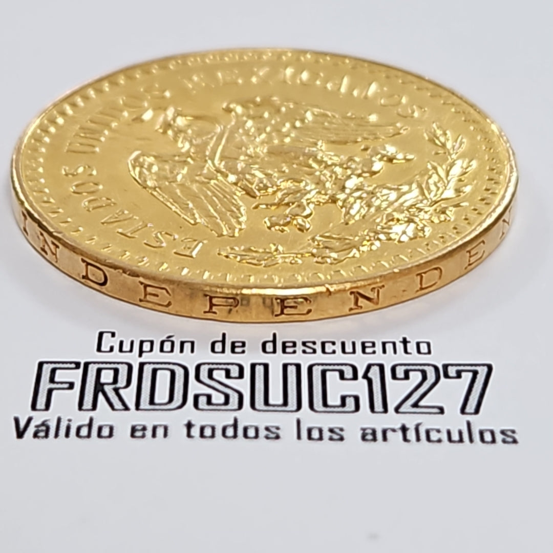 K1 41.6 GRMS 21 K IDENTIFICACIÓN MONEDA NOMINATIVA MONEDAS PESOS 50 PESOS (SEMINUEVO)