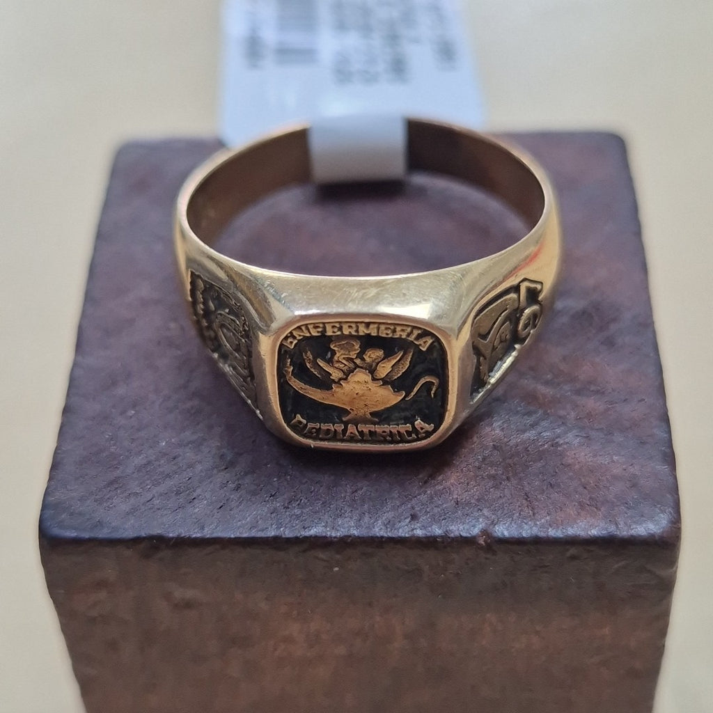 ANILLO DE GRADUACIÓN ORO 14 K 4,80 GRMS (SEMINUEVO)