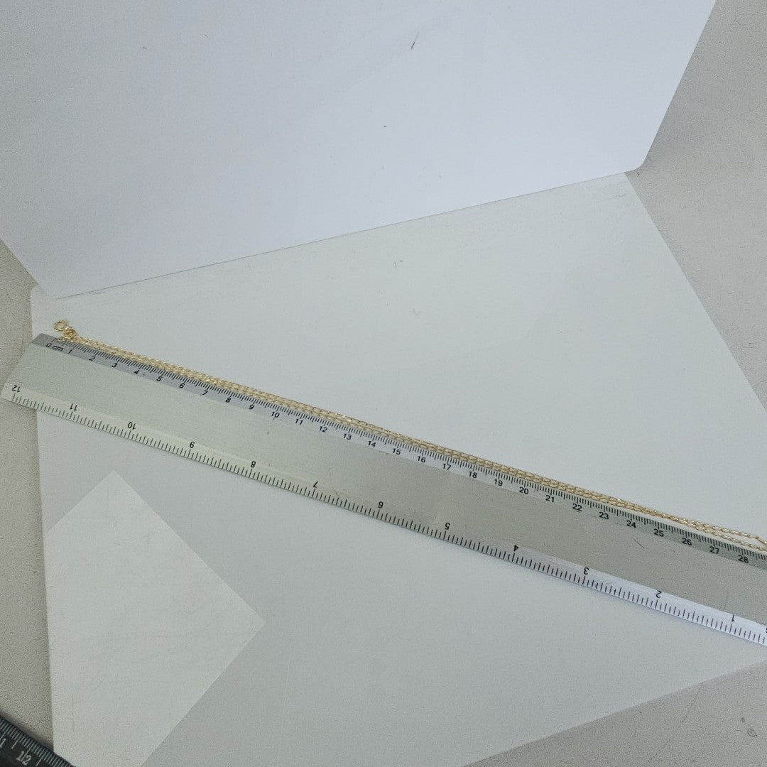 CADENAS TEJIDO ESLABONES ORO 10K 60 CM 2.1 GR (NUEVO)