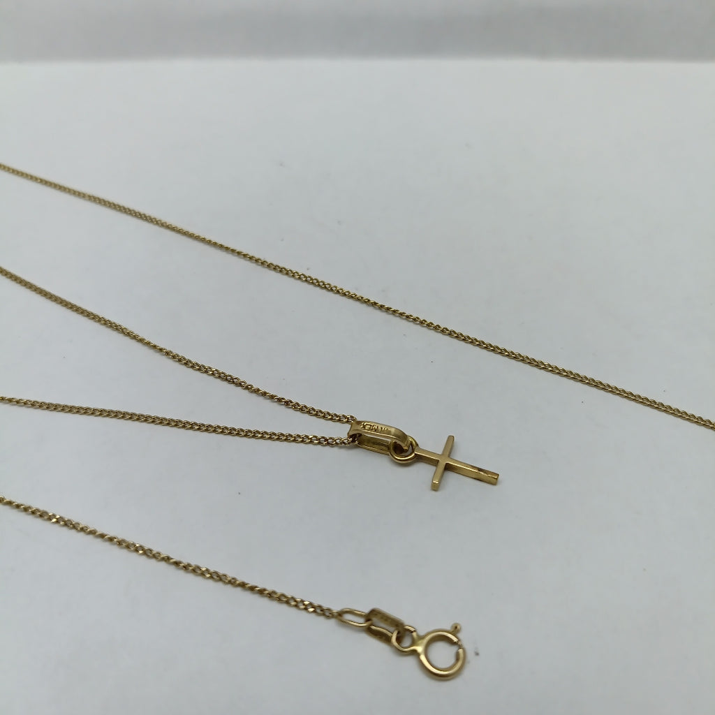 CADENA,CRUZ ORO 14 K 2,30 GRMS (SEMINUEVO)