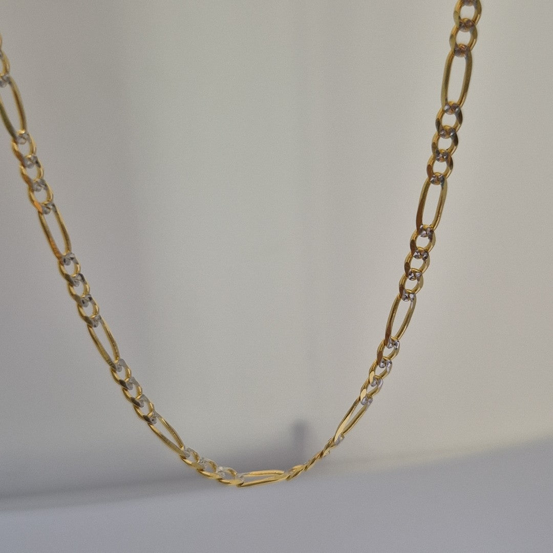 CADENAS 3X1 DIAMANTADA ORO 14K 55 CM 8.5 GR (NUEVO)
