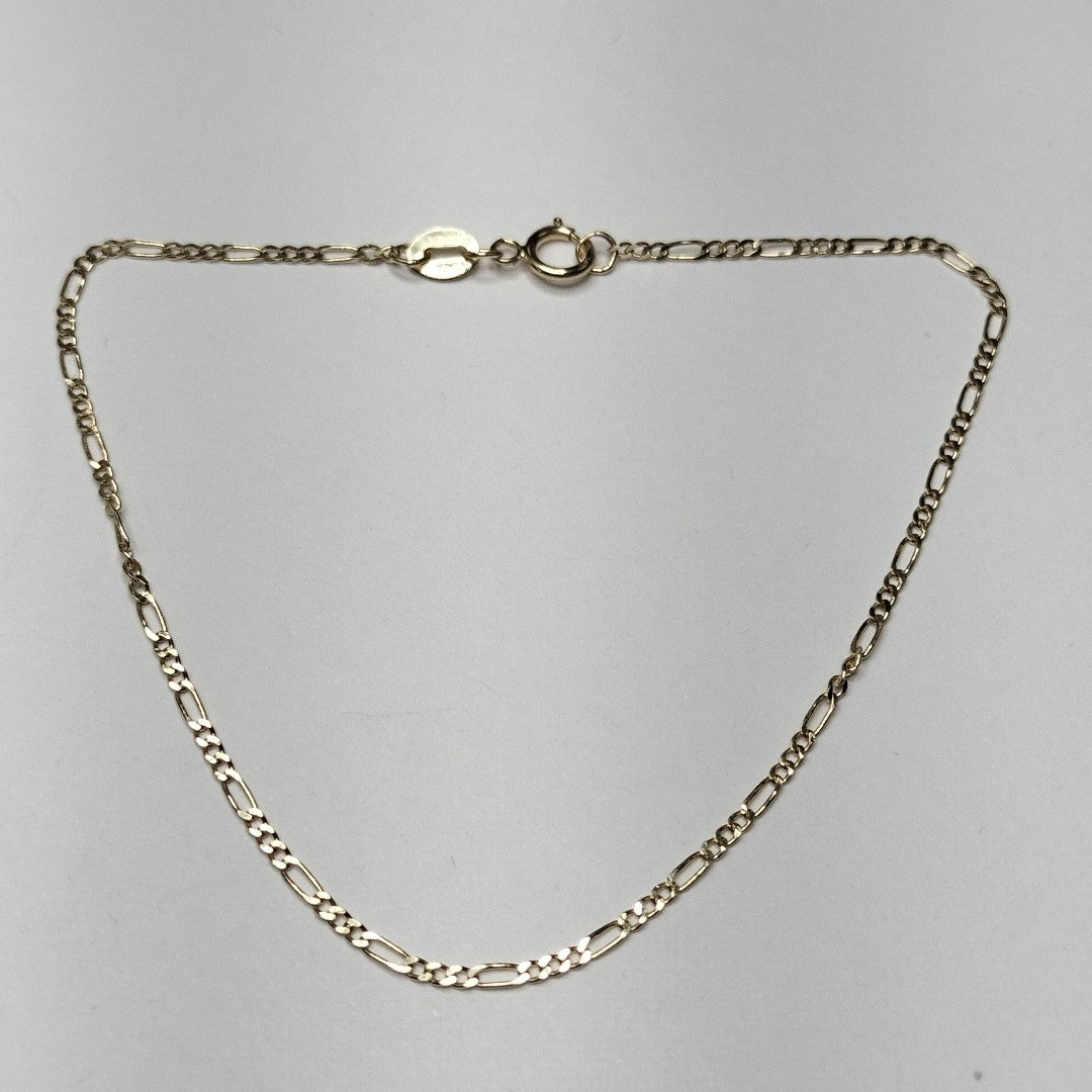 PULSERAS TEJIDO 3X1 ORO 14K 21 CM 1 GR (NUEVO)