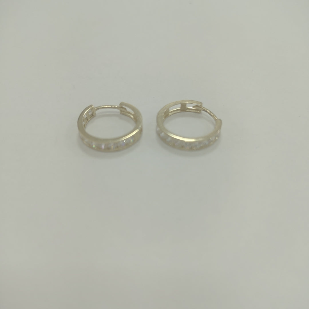 ARETES ARRACADAS C/CIRCONIAS ORO 10K 1.6 GR (NUEVO)