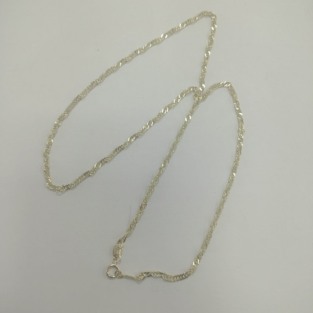 CADENAS TEJIDO MEDIO TORZAL ORO 10K 50 CM 3.8 GR (NUEVO)