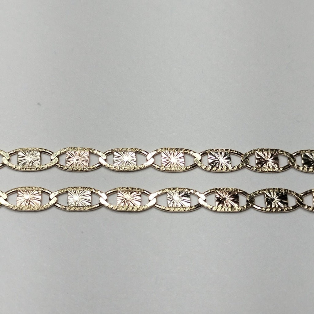 CADENAS TEJIDO GUCHI ORO 10K 55 CM 6.8 GR (NUEVO)