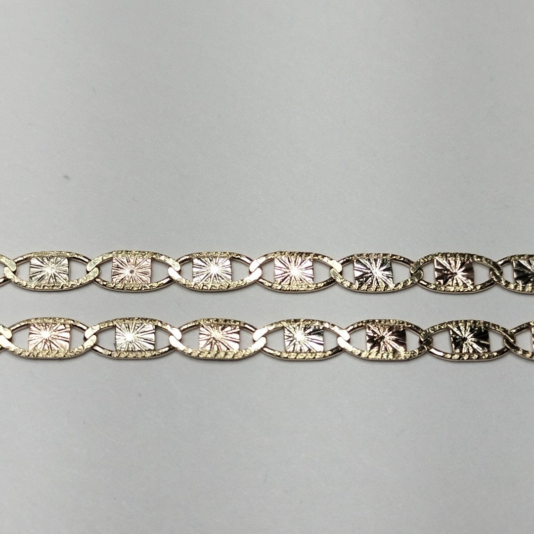 CADENAS TEJIDO GUCHI ORO 10K 55 CM 6.8 GR (NUEVO)