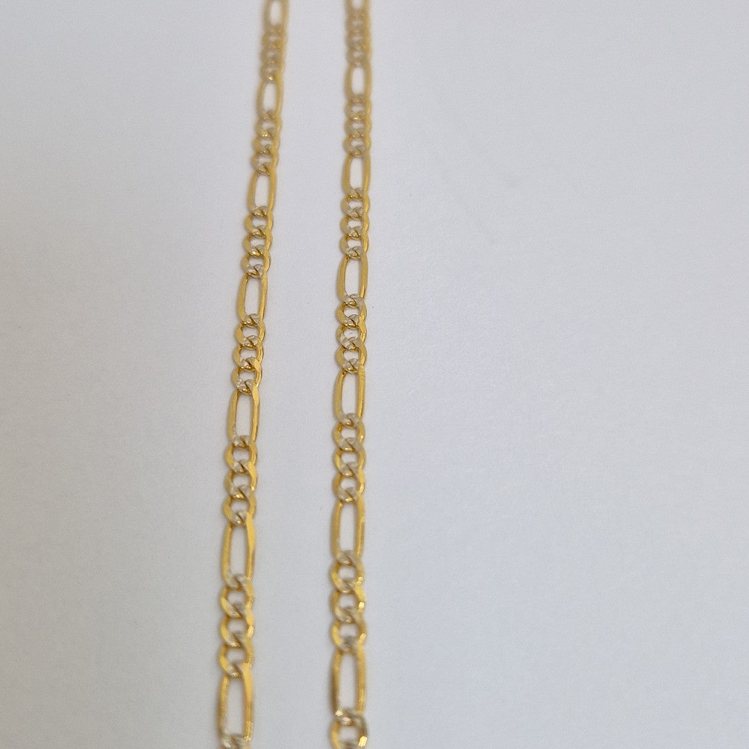 CADENAS TEJIDO 3X1 ORO 14K 55 CM 4.9 GR (NUEVO)