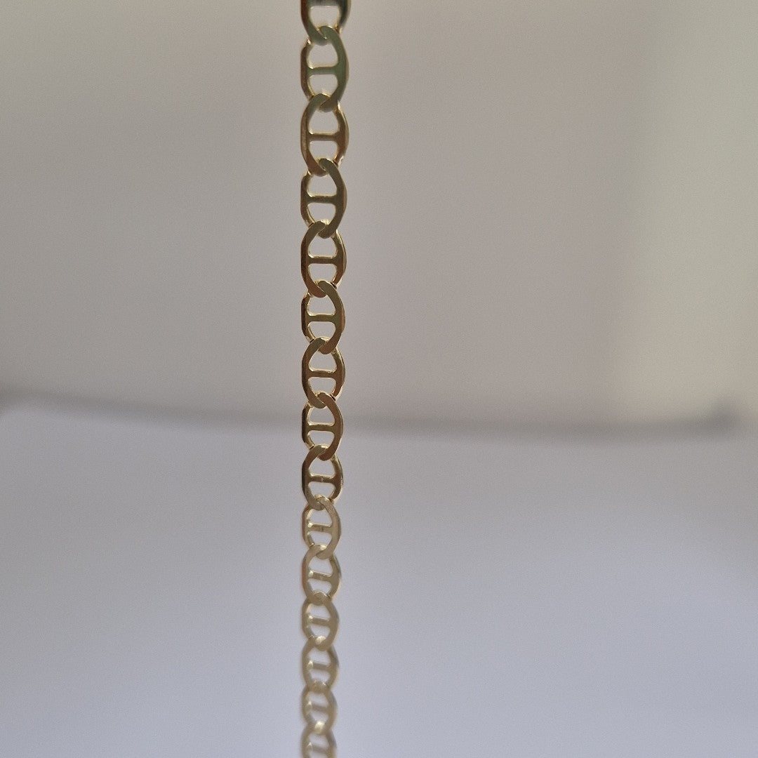 PULSERAS TEJIDO MARINERA ORO 14K 16 CM 2.9 GR (NUEVO)