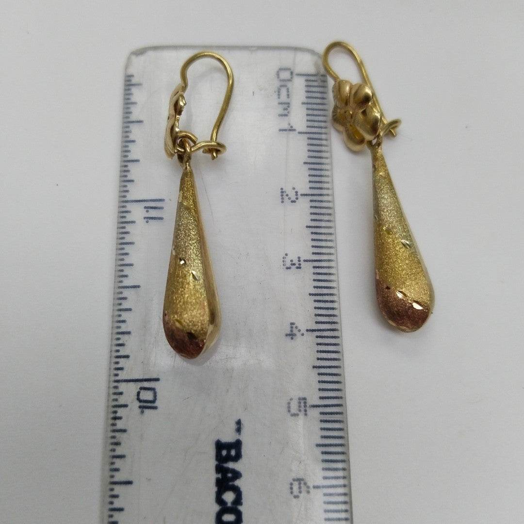 ARETES PAR ORO 10 K 3.6 GRMS (SEMINUEVO)