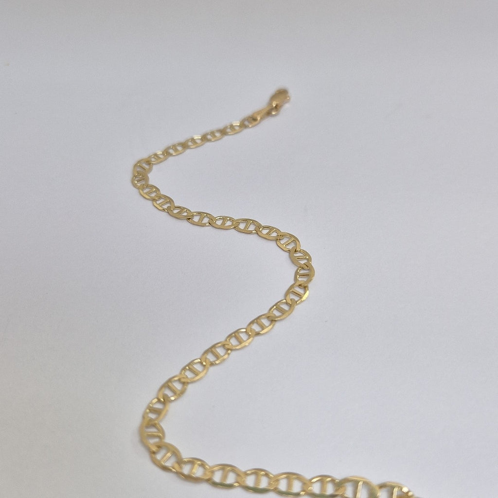 PULSERAS TEJIDO MARINERA ORO 14K 21 CM 3.4 GR (NUEVO)
