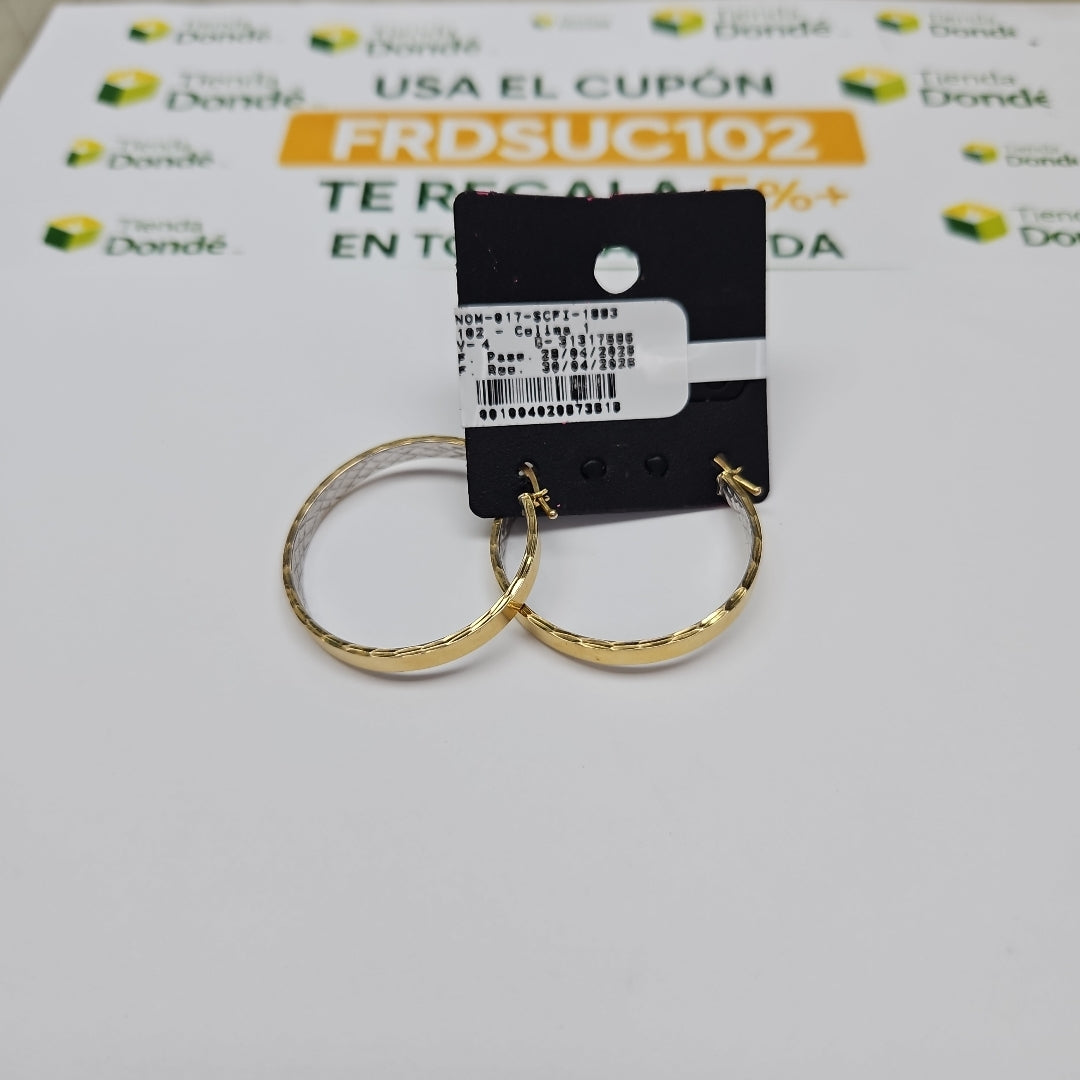 ARRACADAS PAR ORO 10 K 3.8 GRMS (SEMINUEVO)