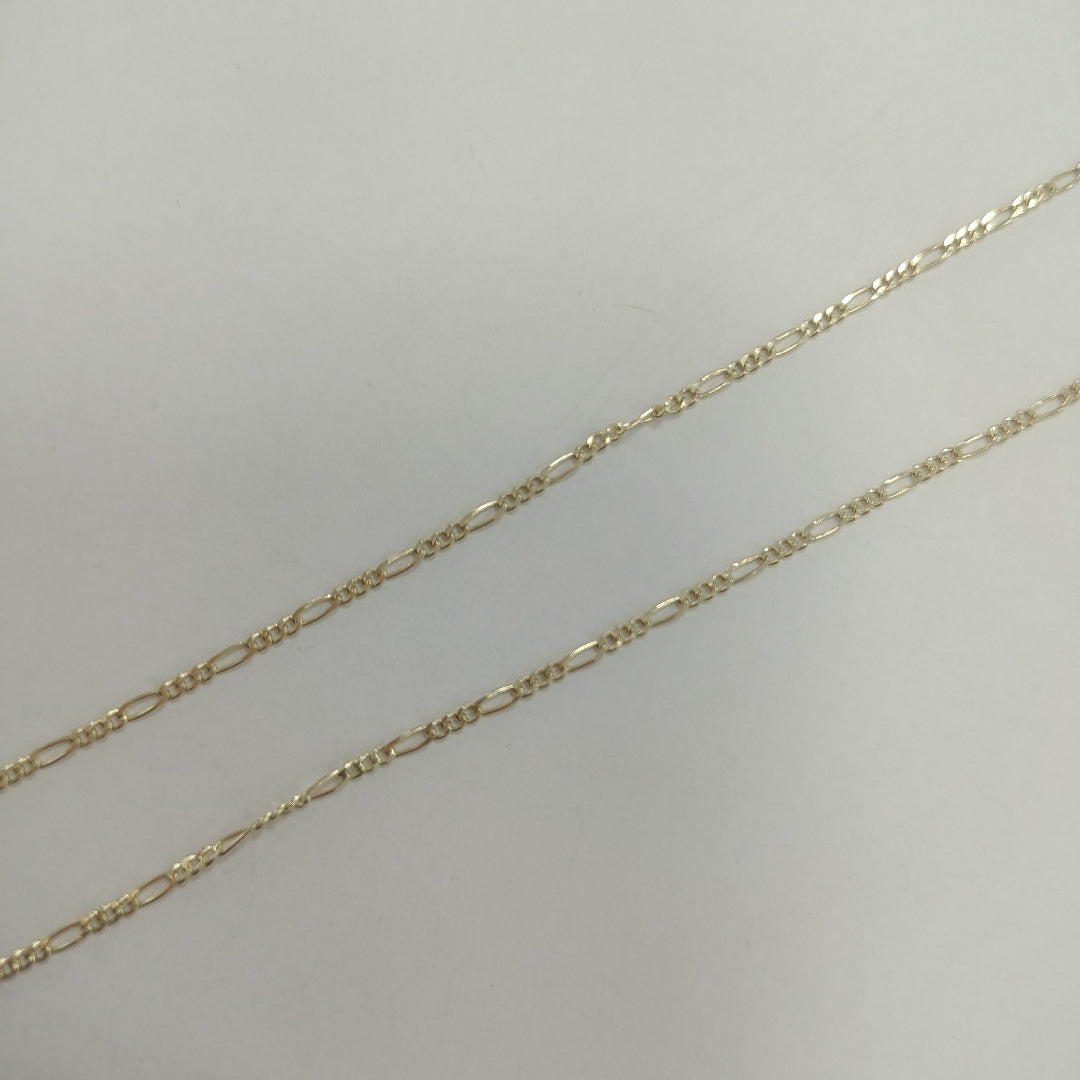 CADENAS TEJIDO 3X1 ORO 14K 55 CM 2.7 GR (NUEVO)