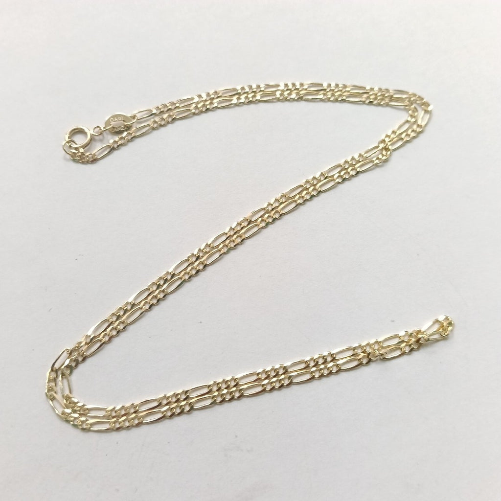 CADENAS TEJIDO 3X1 ORO 10K 50 CM 2.9 GR (NUEVO)