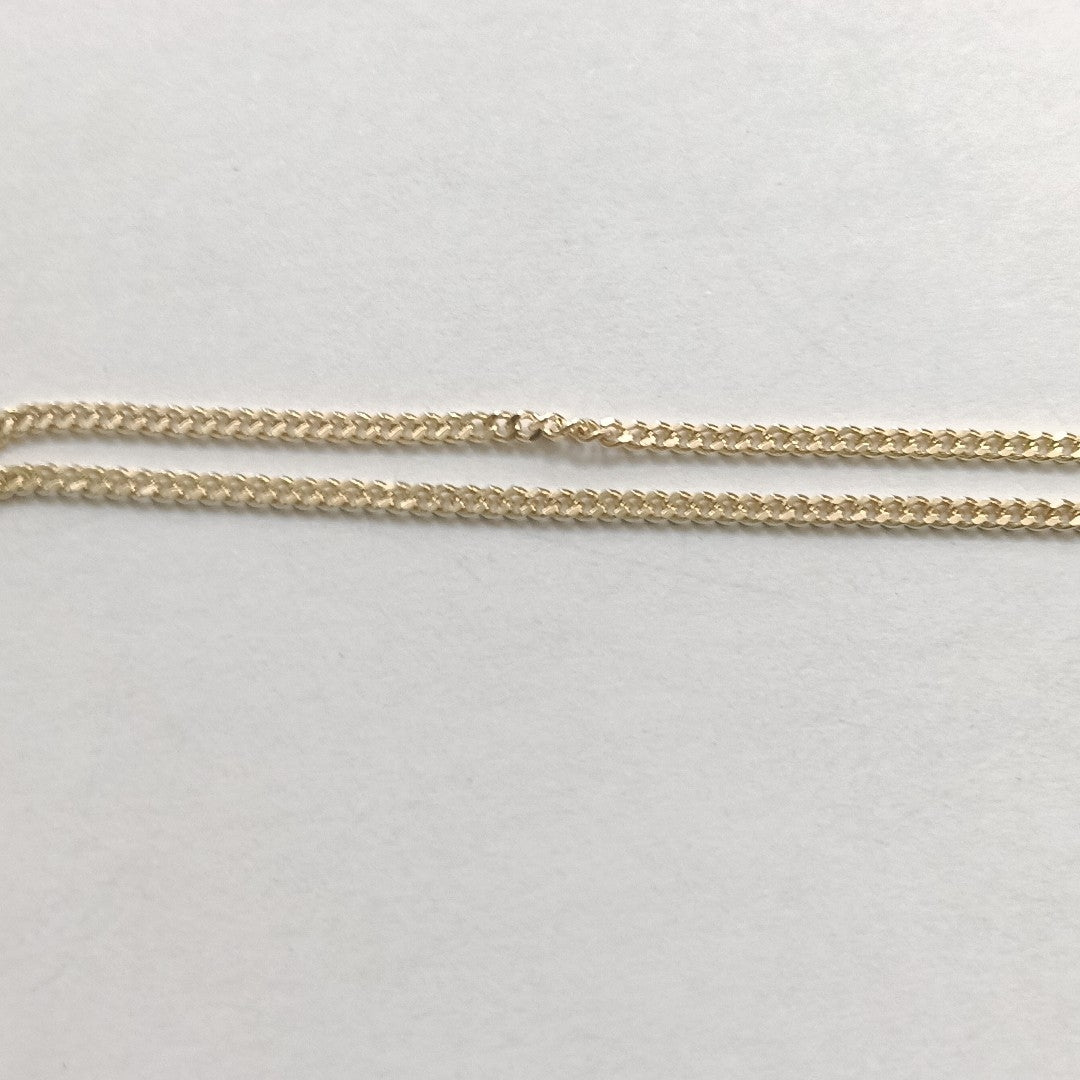 CADENAS TEJIDO BARBADA ORO 10K 55 CM 3.1 GR (NUEVO)