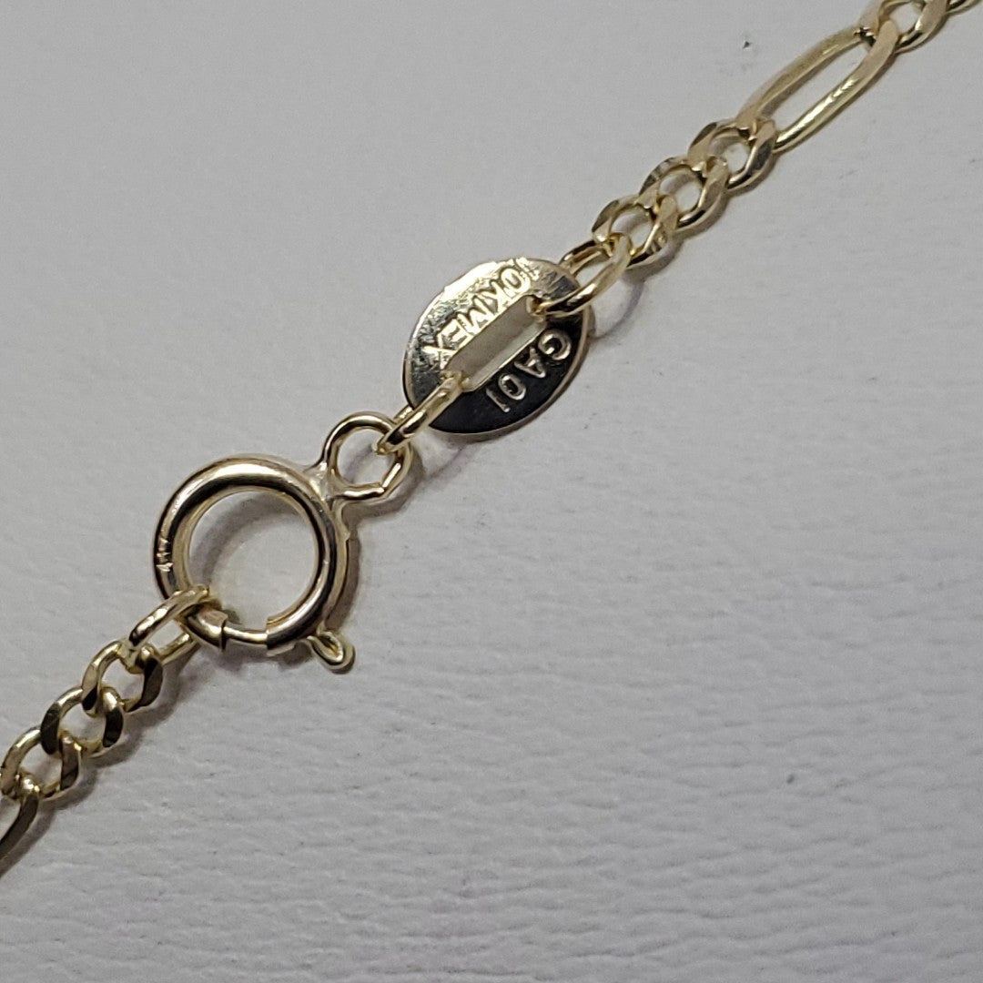 CADENAS TEJIDO 3X1 ORO 10K 55 CM 3.2 GR (NUEVO)