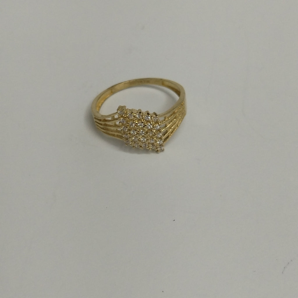 ANILLOS C/CIRCONIA ORO 10K TALLA 8 2 GR (NUEVO)