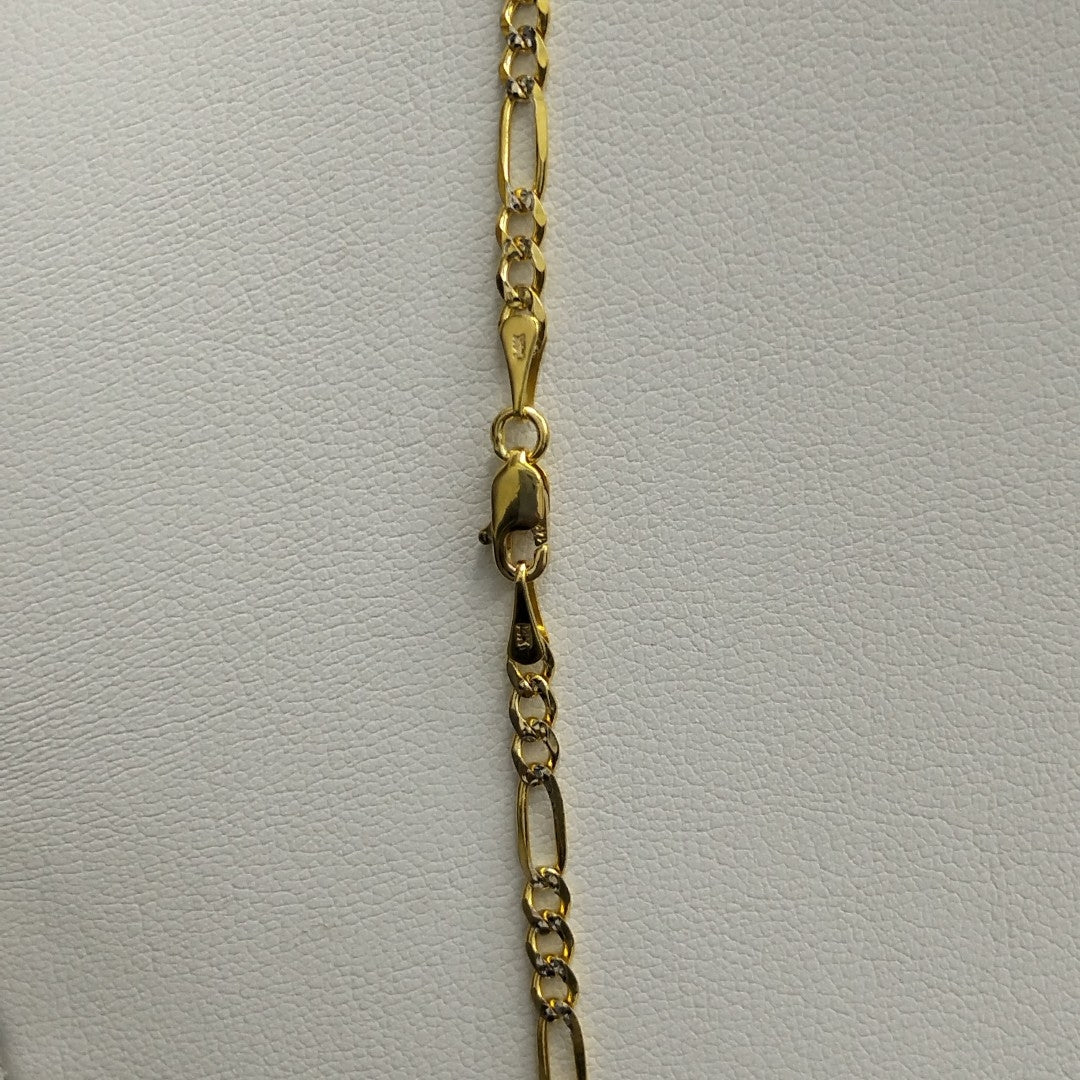 CADENAS 3X1 DIAMANTADA ORO 14K 55 CM 8.5 GR (NUEVO)