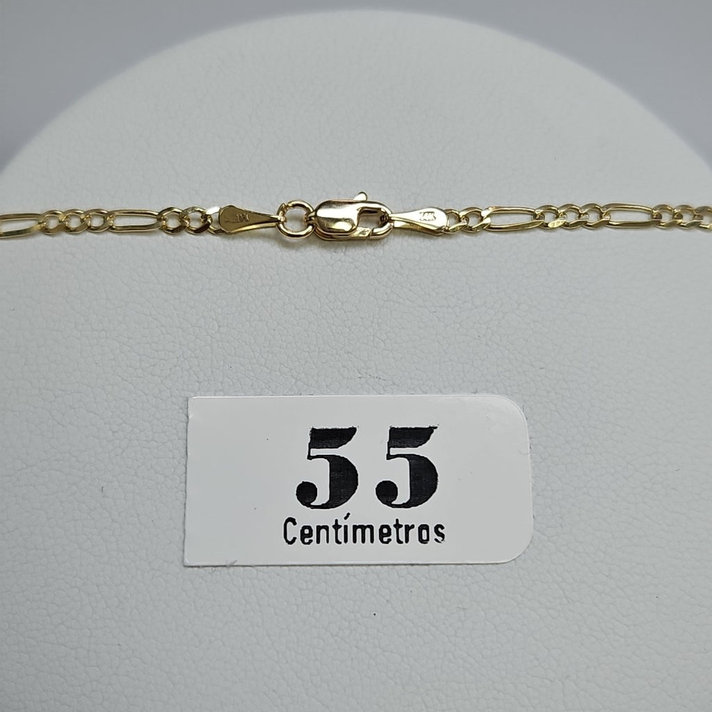CADENAS 3X1 ORO 14K 55 CM 4.7 GR (NUEVO)