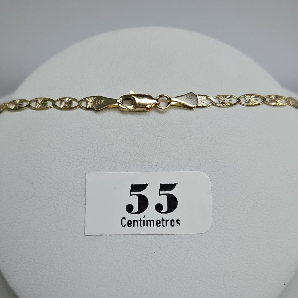 CADENAS GUCHI ORO 14K 55 CM 7.1 GR (NUEVO)