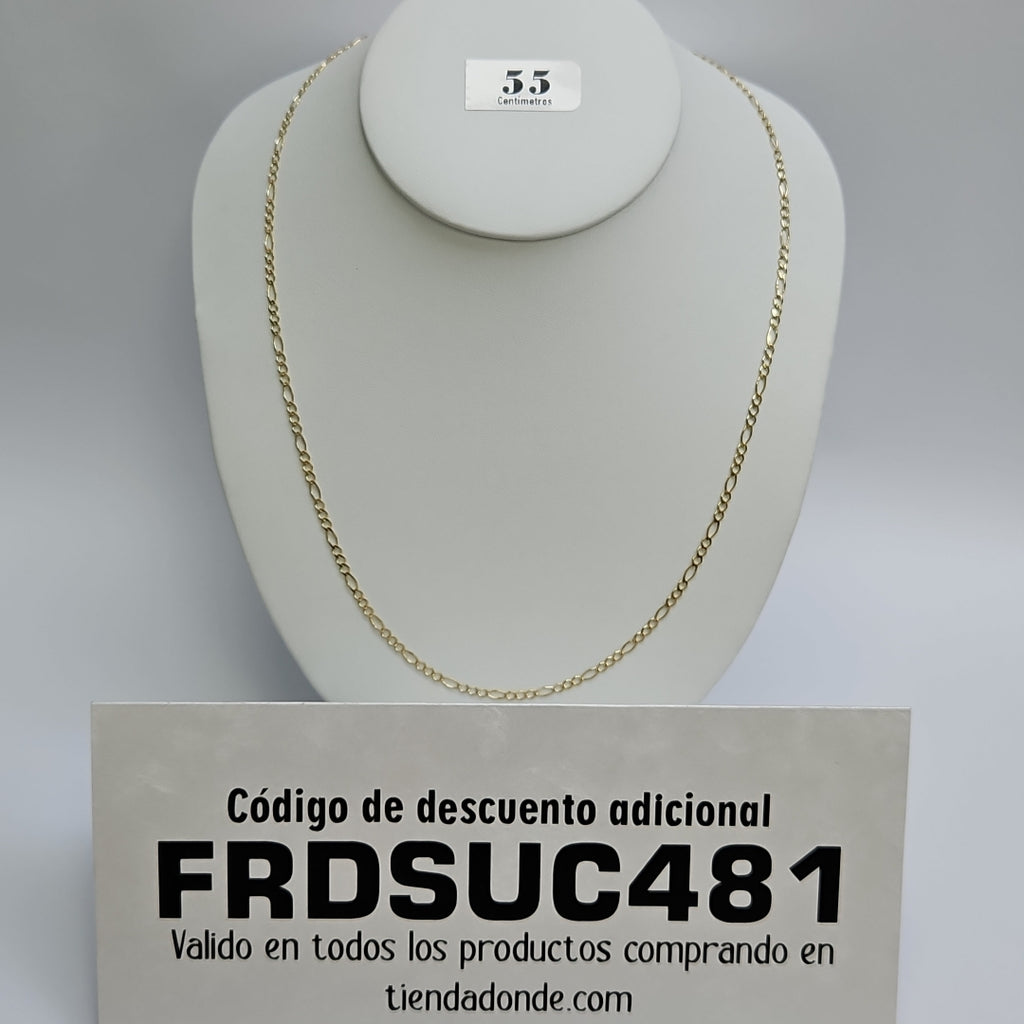 CADENAS TEJIDO 3X1 ORO 10K 55 CM 4.1 GR (NUEVO)