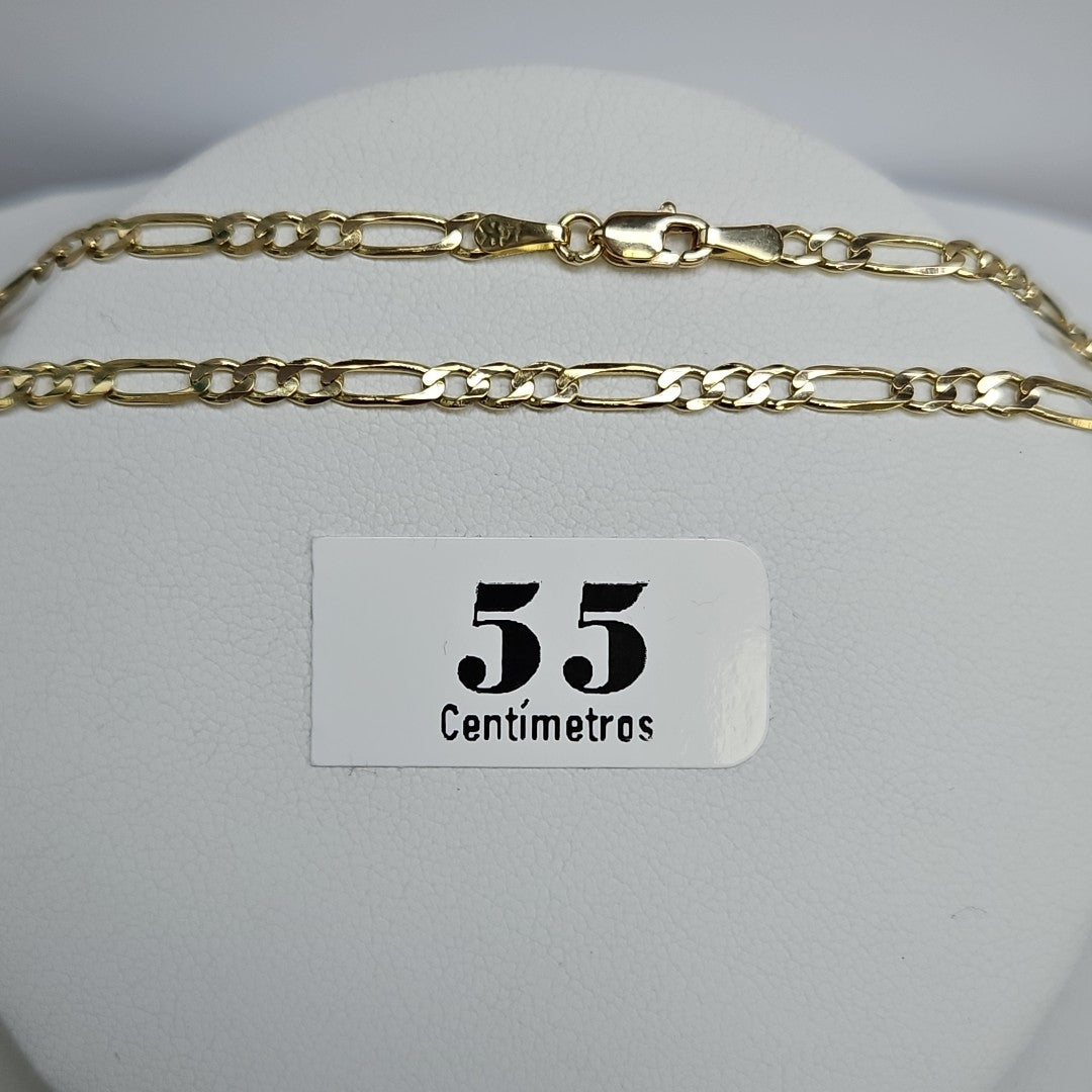 CADENAS 3X1 ORO 14K 55 CM 7.9 GR (NUEVO)
