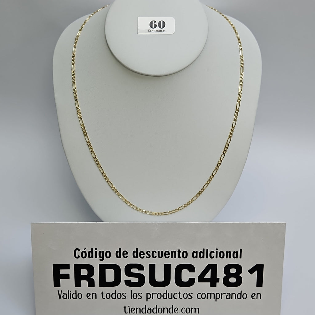 CADENAS 3X1 ORO 14K 60 CM 8.9 GR (NUEVO)