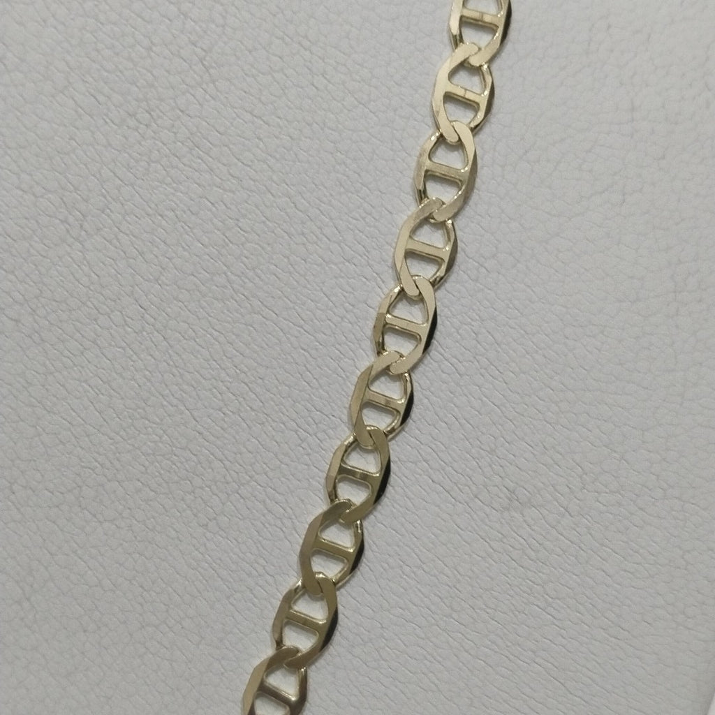 CADENAS TEJIDO MARINERA ORO 14K 55 CM 8 GR (NUEVO)