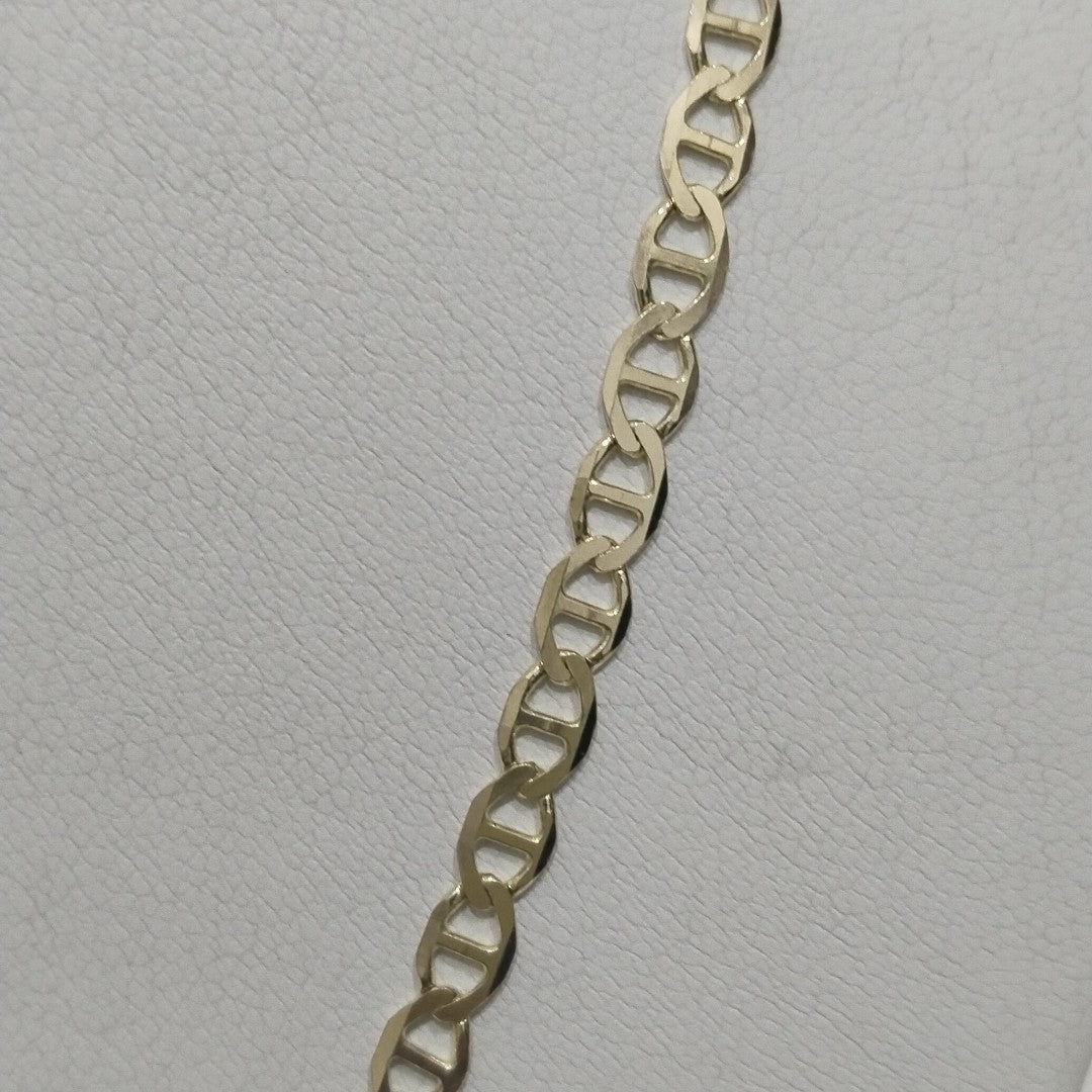 CADENAS TEJIDO MARINERA ORO 14K 55 CM 8 GR (NUEVO)