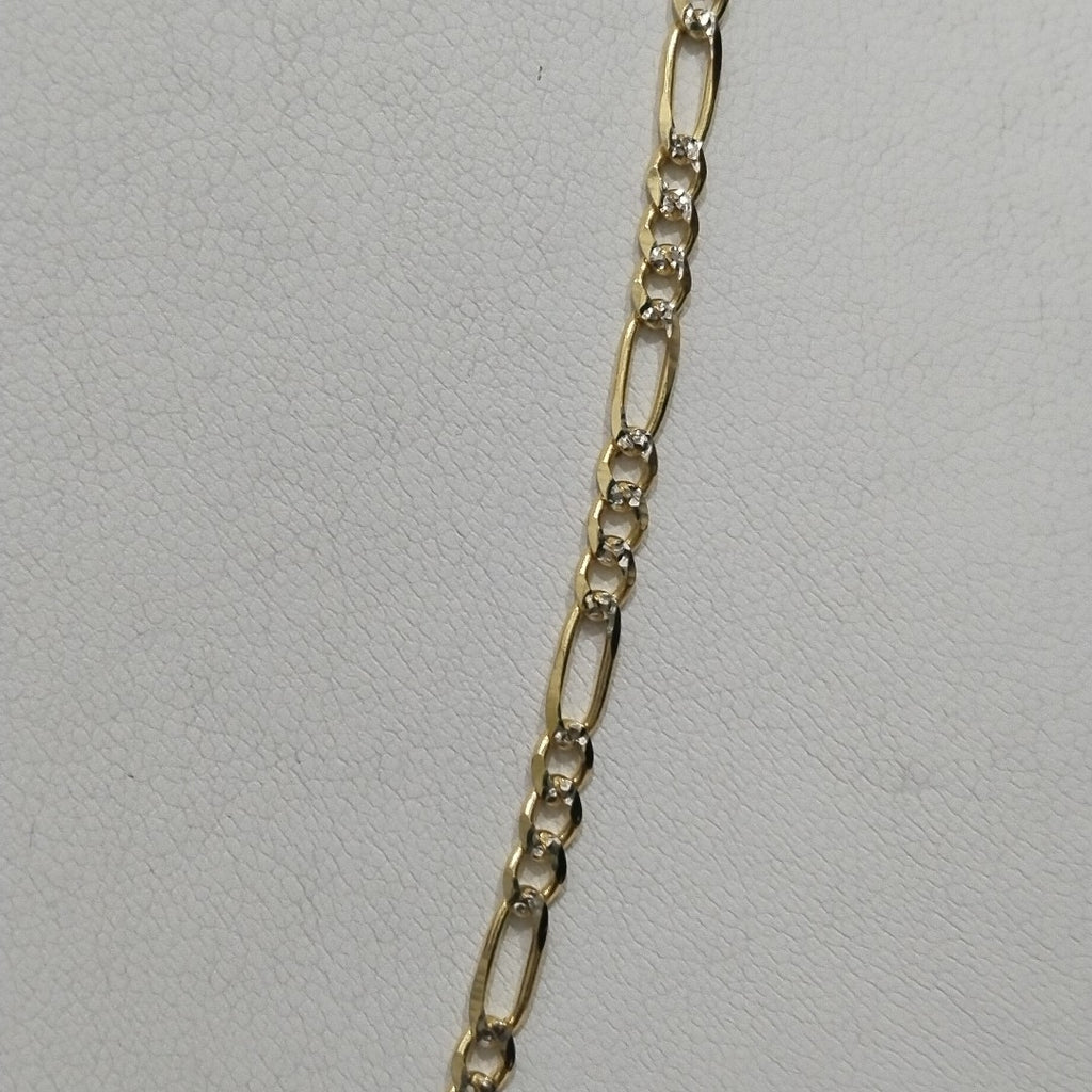 CADENAS 3X1 DIAMANTADA ORO 14K 55 CM 8.5 GR (NUEVO)