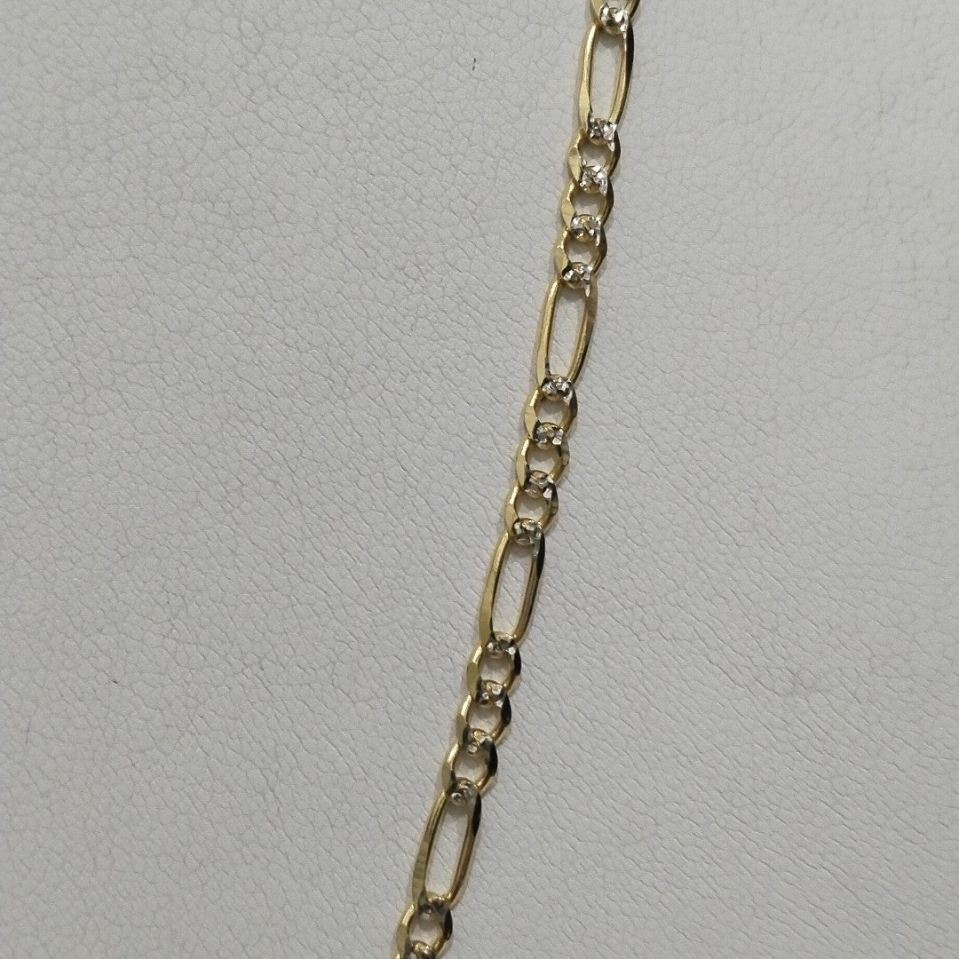CADENAS 3X1 DIAMANTADA ORO 14K 55 CM 8.5 GR (NUEVO)