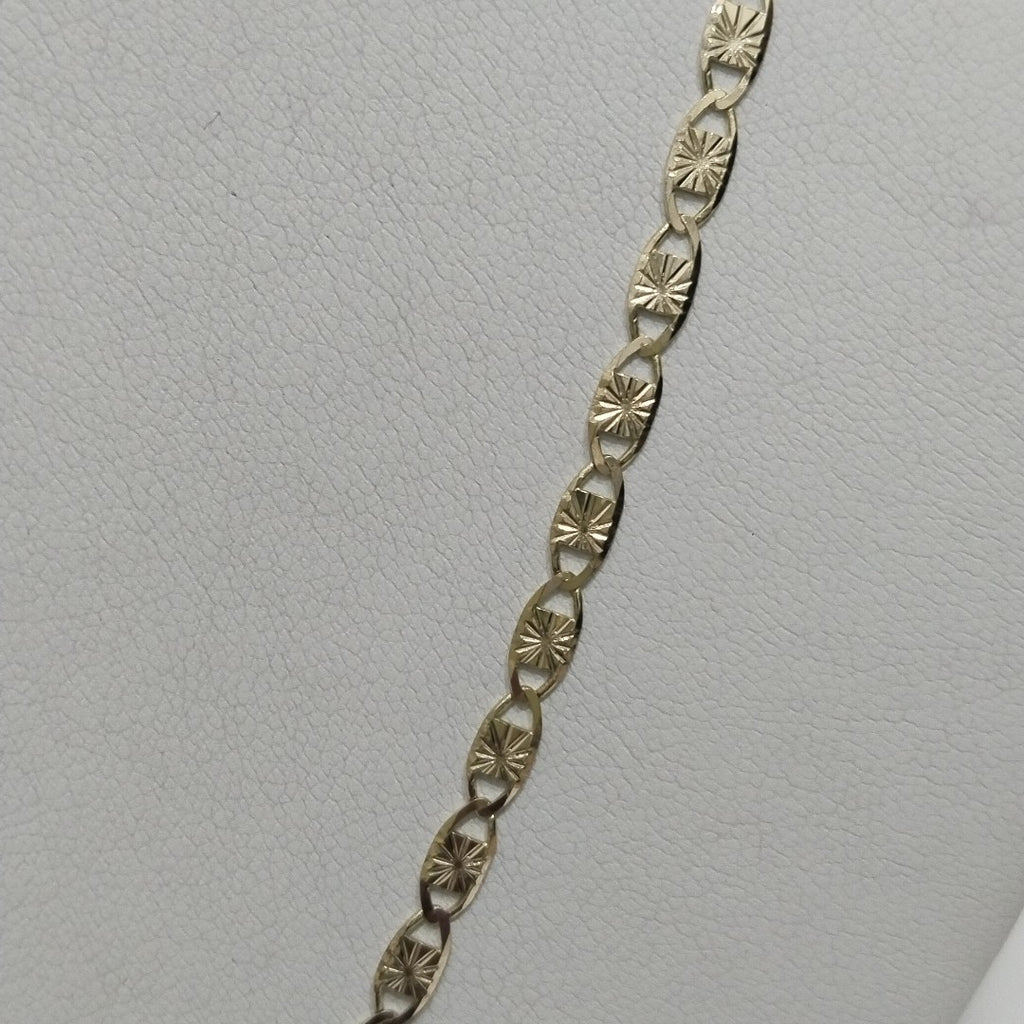 CADENAS TEJIDO GUCHI ORO 14K 55 CM 7.1 GR (NUEVO)