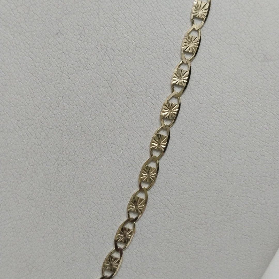 CADENAS TEJIDO GUCHI ORO 14K 55 CM 7.1 GR (NUEVO)