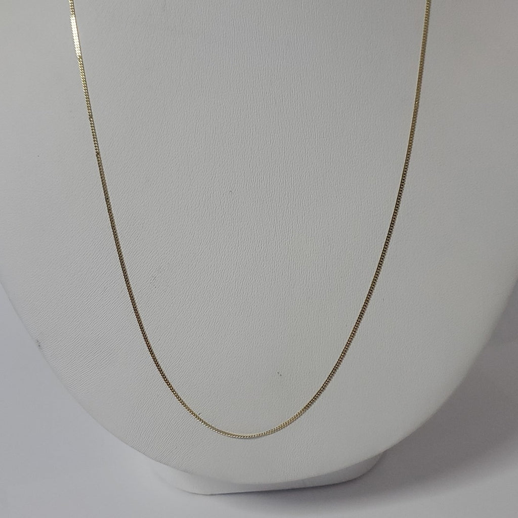 CADENAS TEJIDO BARBADA ORO 10K 55 CM 1.8 GR (NUEVO)